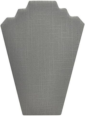 Grey Linen Jewelry Display Easel 125 Inch Tall