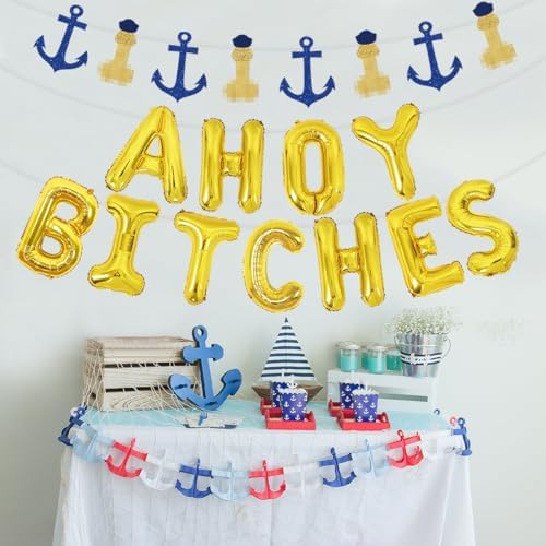 Nautical Bachelorette Balloon Banner Set
