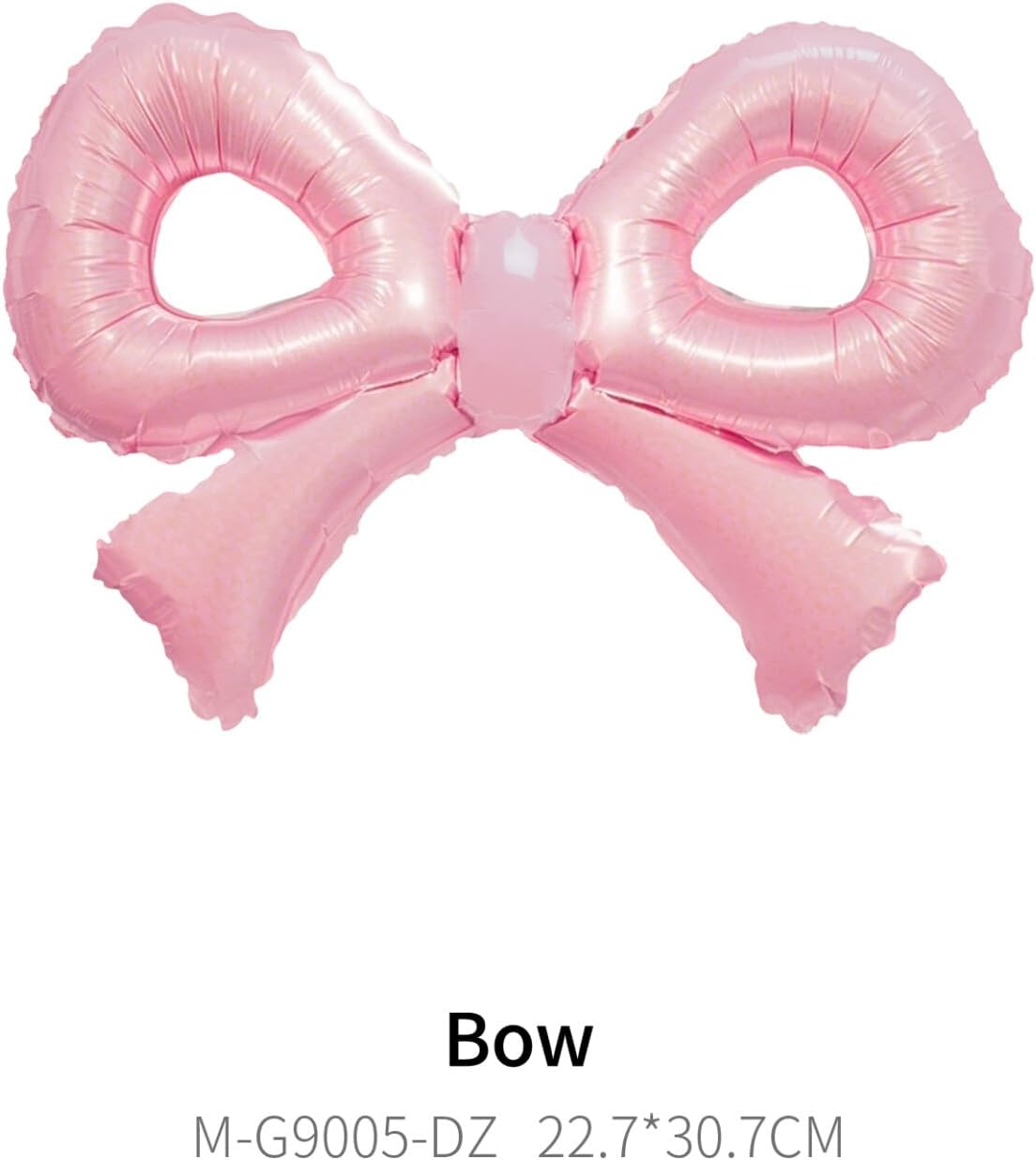 6PCS 12x9 Inch Mini Bow Balloons Pink Party Decor