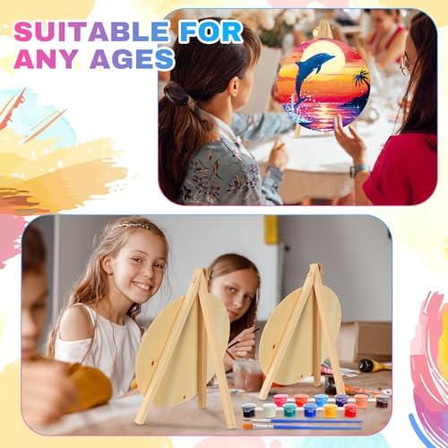 Supervitae 72 Piece Paint and Sip Canvas Kit for Adults