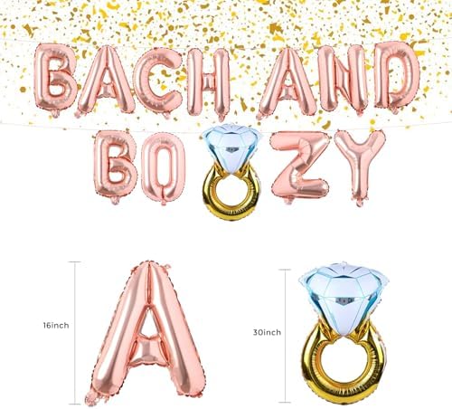 Bachelorette Party Decorations Rose Gold Balloons Kit