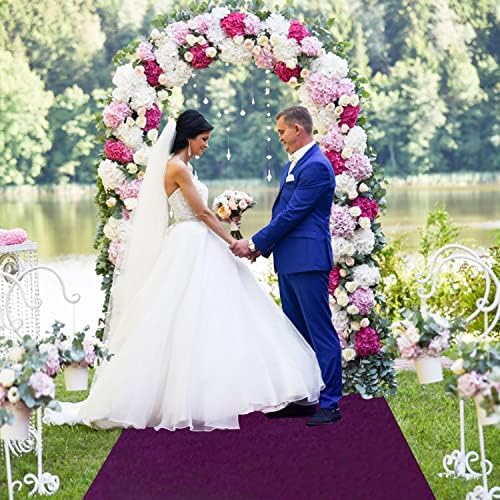 FUHSY Purple Aisle Runner 15FTx2FT Wedding Decor Carpet