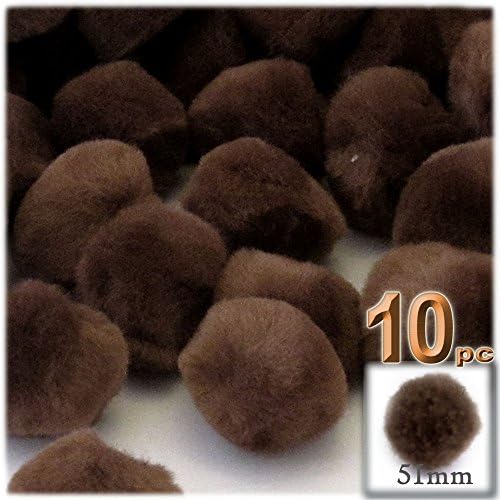 The Crafts Outlet 10-Piece Multi Purpose Pom Poms