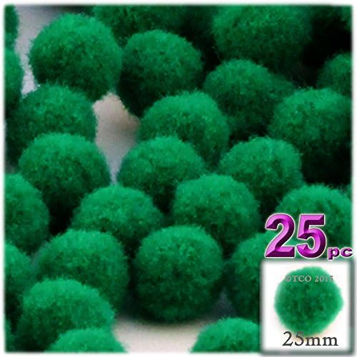 The Crafts Outlet 25-Piece Purple Pom Poms Set