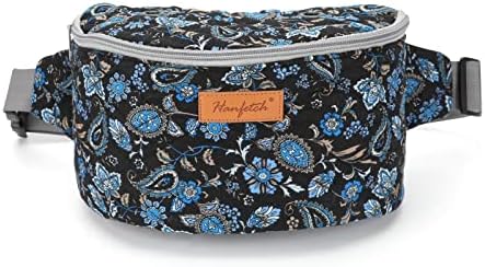 Hanfetch Yarn Crossbody Waist Bag Organizer for Crochet Hooks and Yarn Skeins