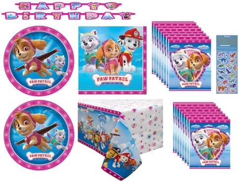 Paw Patrol Girl Pink Party Supplies Bundle