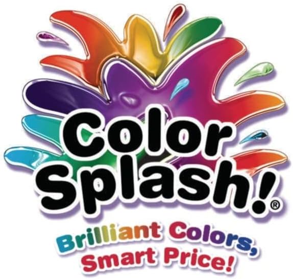 SS Worldwide Color Splash Liquid Watercolor Paint 10 Colors 8 oz Flip Top Bottles Non Toxic