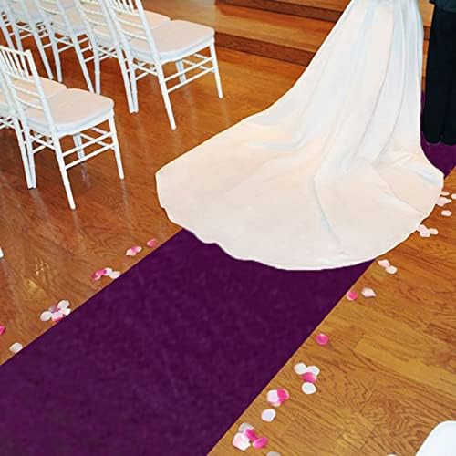 FUHSY Purple Aisle Runner 15FTx2FT Wedding Decor Carpet