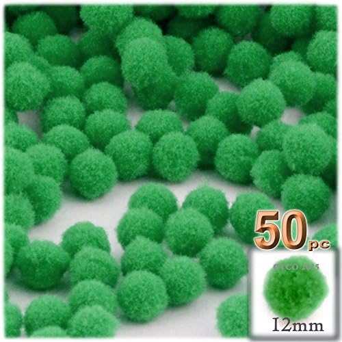 The Crafts Outlet 50-Piece Multi Purpose Pom Poms Pink