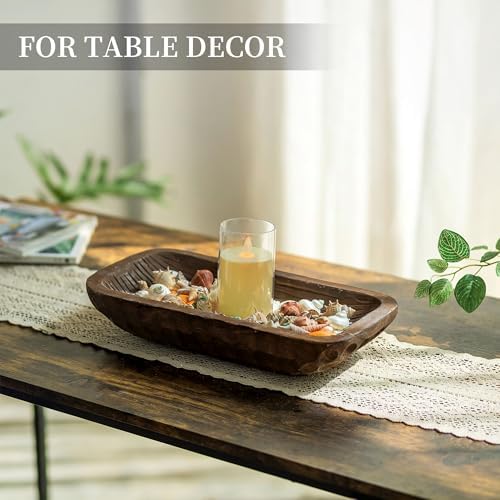 Hanobe Decorative Wood Dough Bowl 165 Inches