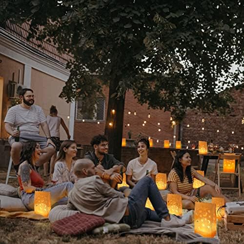 70PCS White Luminary Lantern Bags for Events