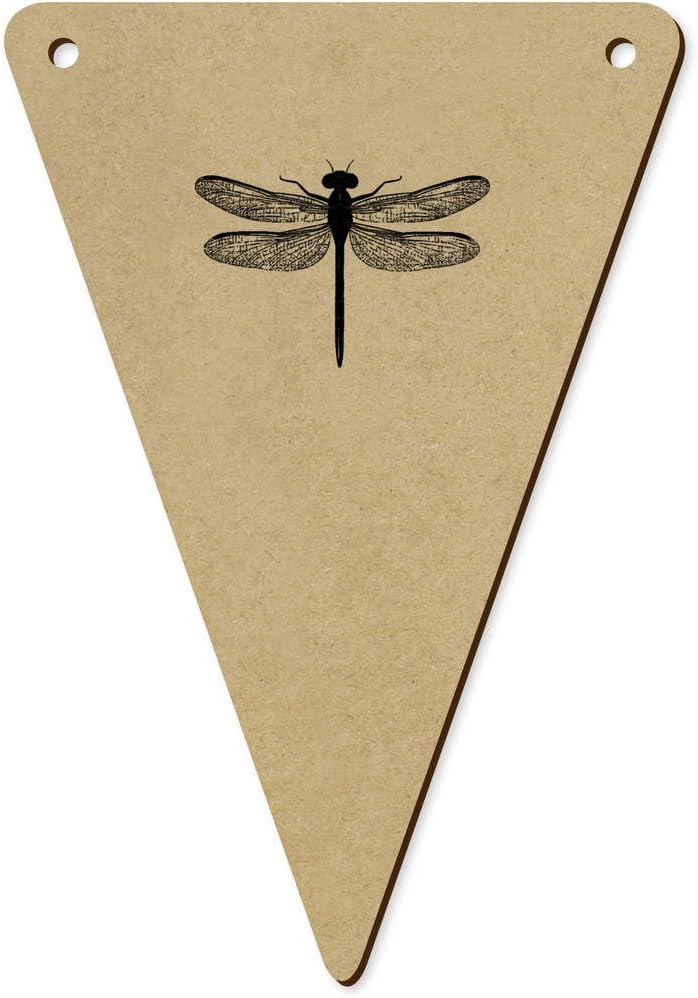 5 Dragonfly Top View Wooden Bunting Flags BN00085369