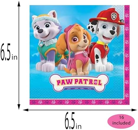 Paw Patrol Pink Party Pack for 16 Guests