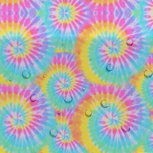Tie Dye Tablecloth Set - 3 Pack for Birthday Parties