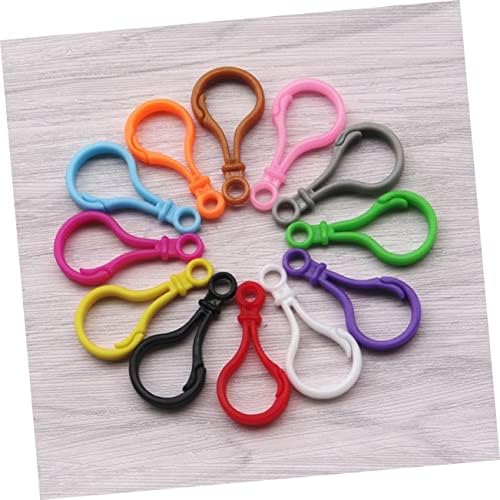 100pcs Acrylic Keyring Hooks Belt Clips for Backpack Pendant Party Favor