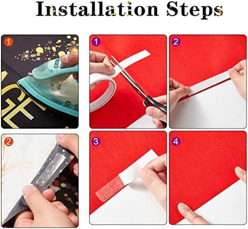 Timtin Red Carpet Runner 26 x 15 ft Not Slip Aisle Decor