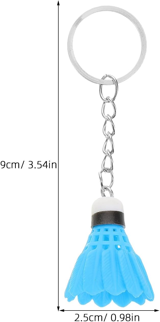 LUOZZY 9 Pcs Mini Badminton Ball Keychains