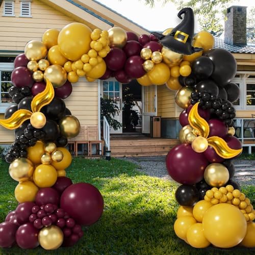 Halloween Balloon Arch Kit 139Pcs Wizard Theme Decor