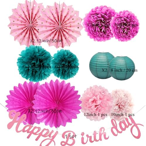 Happy Birthday Decorations for Women and Girls