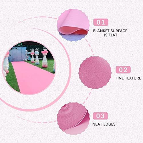 Pink Wedding Aisle Runner Carpet Rug Roll
