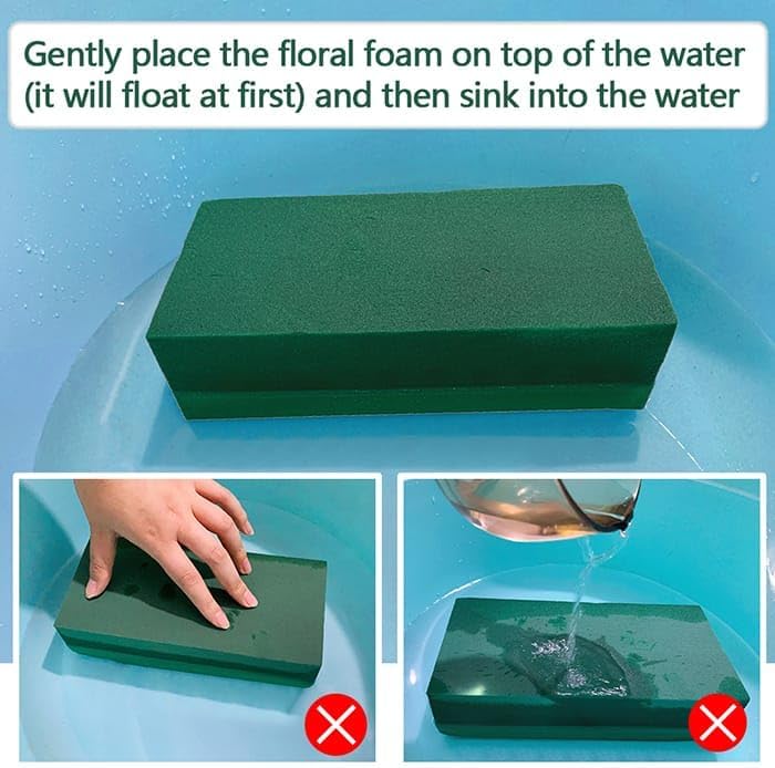3 PCS Wet Floral Foam Blocks for Fresh Flowers and Decorations