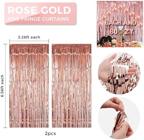 Bachelorette Party Decorations Rose Gold Balloons Kit