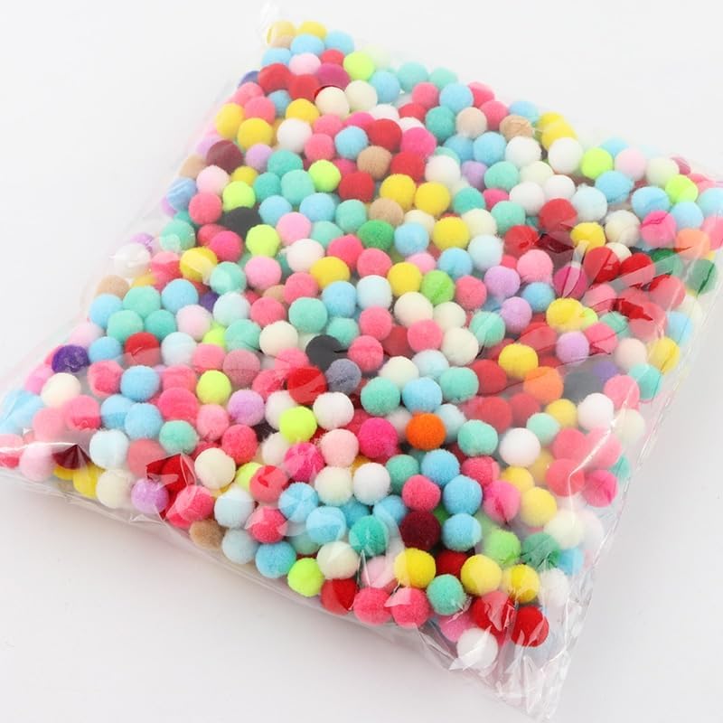 10mm 1600pcs Pompom Balls for DIY and Decor