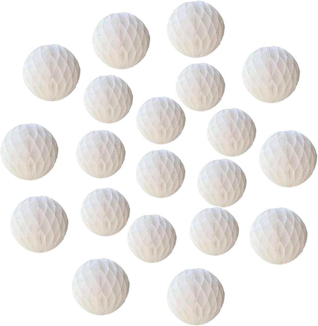 20pcs Honeycomb Flower Balls for Party Decorations