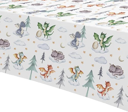 Dragon Birthday Tablecloth 3 Pack 86in x 55in