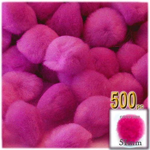 The Crafts Outlet 500-Piece Neon Green Pom Poms