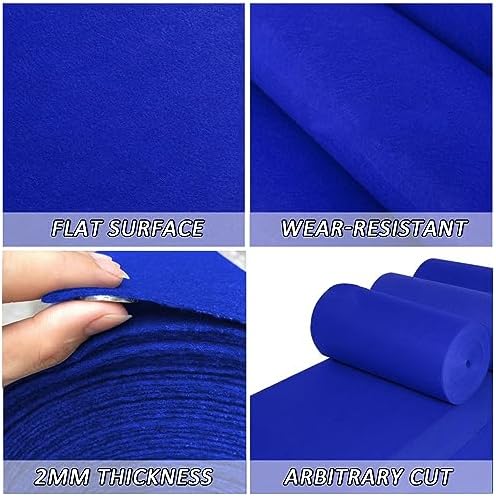 Blue Runner Runway Rug Wedding Aisle Carpet 2mm Thickness