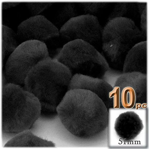 The Crafts Outlet 10-Piece Multi Purpose Pom Poms