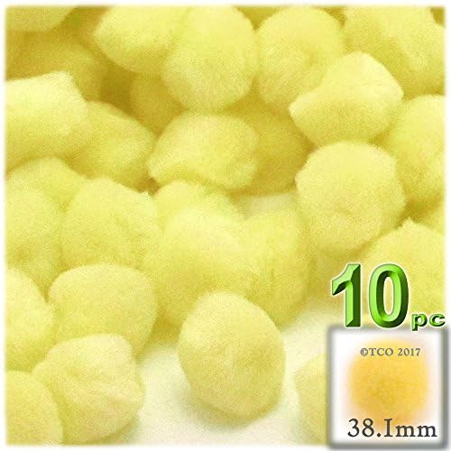 The Crafts Outlet 10-Piece Multi Purpose Pom Poms Acrylic Turquoise Blue