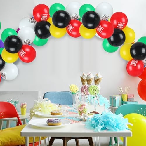 Gejoy 60 Pcs Safety Month Balloons 12 Inch Latex Decorations