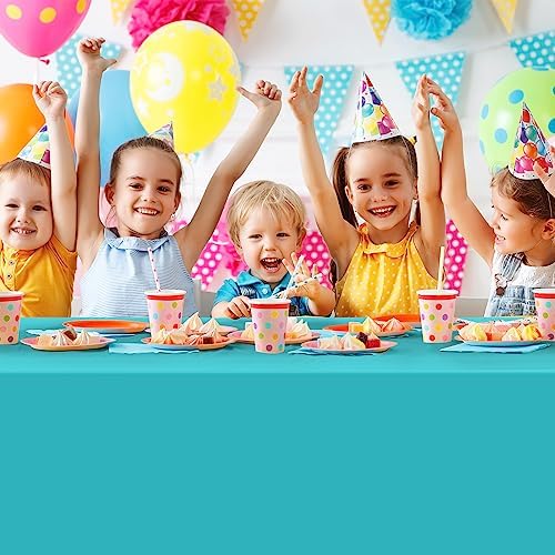 6 Pack Mermaid Tablecloths Blue Purple Princess Decor for Parties