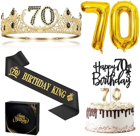 70th Birthday Party Decor for Men Pack