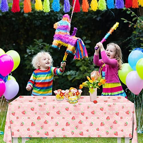 HAKOTI 3 Pack Strawberry Table Cloth for Party Decorations