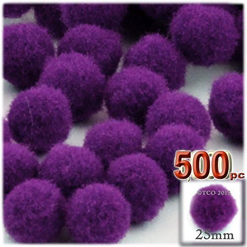 The Crafts Outlet 500-Piece Purple Pom Poms 1