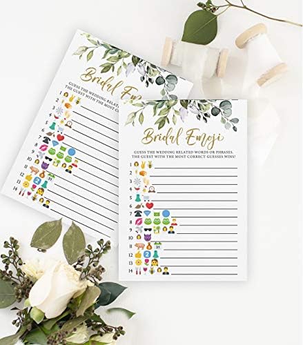 Printed Party Bridal Shower Game Set for 50 Guests