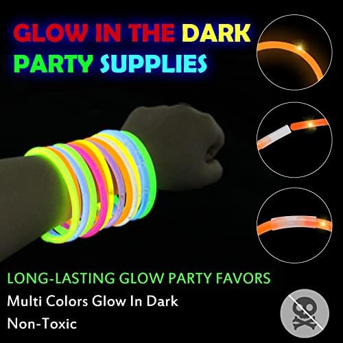 Stondino Christmas Glow In The Dark Party Supplies LED Glasses Finger Lights for Kids Party Favors