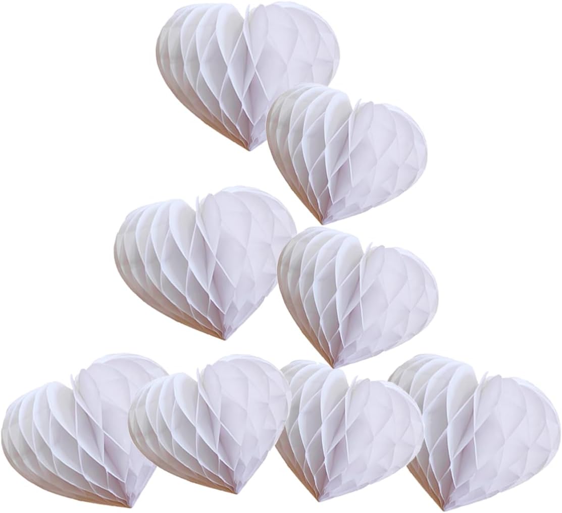 Heart Shaped Honeycomb Balls Party Decorations Set