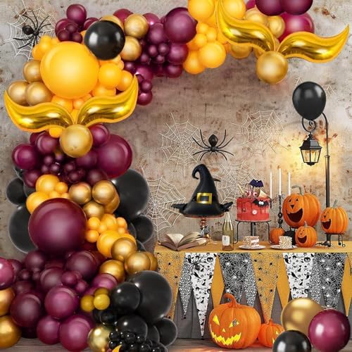 Halloween Balloon Arch Kit 139Pcs Wizard Theme Decor