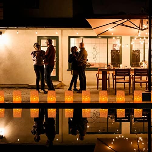 70PCS White Luminary Lantern Bags for Events