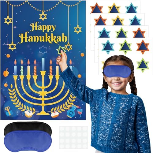 AUGSUN Hanukkah Decorations Game Set
