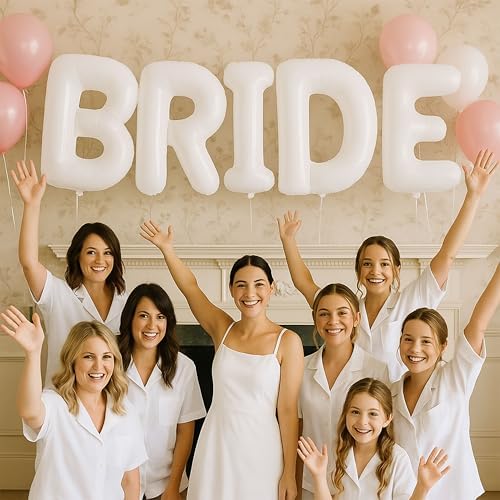 40 Inches XL Bride Balloons for Bachelorette Party Decorations
