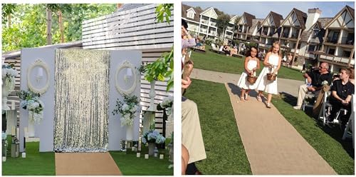 50 Inch x 30 Feet Natural Burlap Wedding Aisle Runner