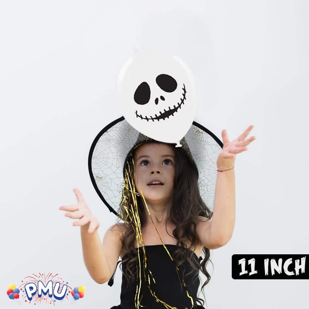 PMU Halloween Laughing Faces Balloons - 12 Inch Zipper Mouth Ghost