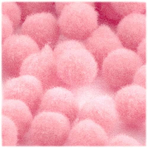 The Crafts Outlet 25-Piece Pink Pom Poms