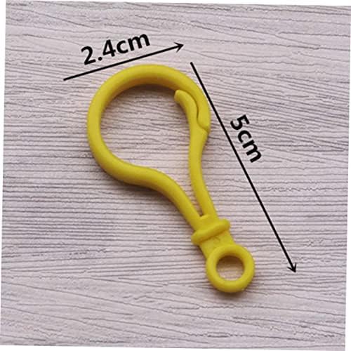 50pcs Assorted Color Acrylic Keyring Clasps for DIY Crafting and Party Favors