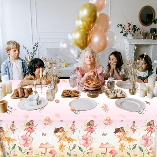 3pcs Fairy Party Tablecloth Decorations for Enchanted Wonderland